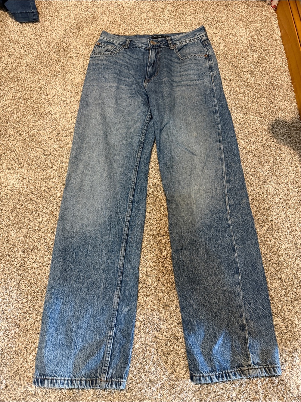 Aeropostale High Rise Baggy Light Blue Jeans